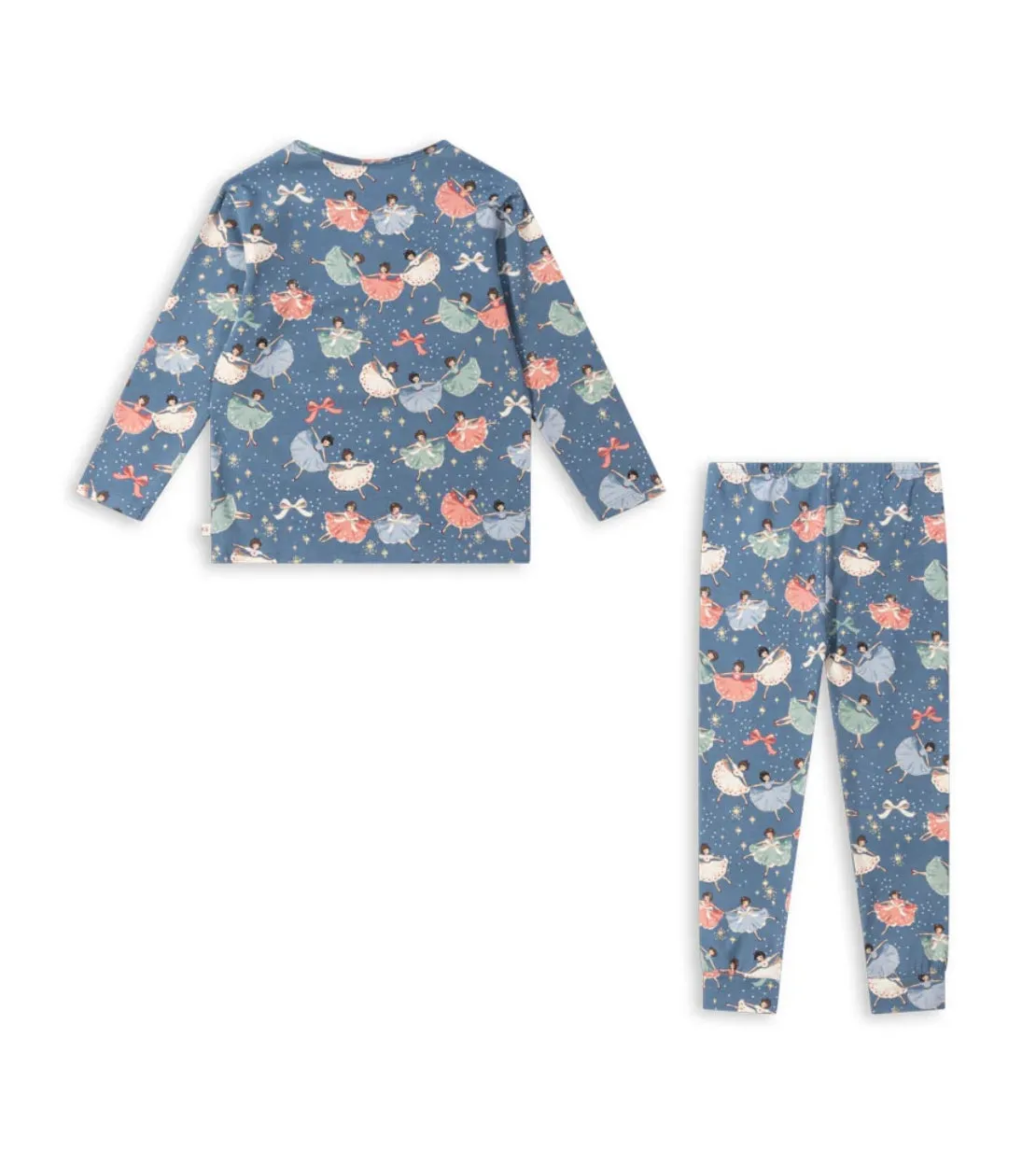 basic blouse/pants set gots - snow bow ballerina