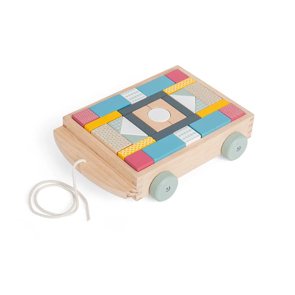 Bigjigs Toys Wooden Brick Cart