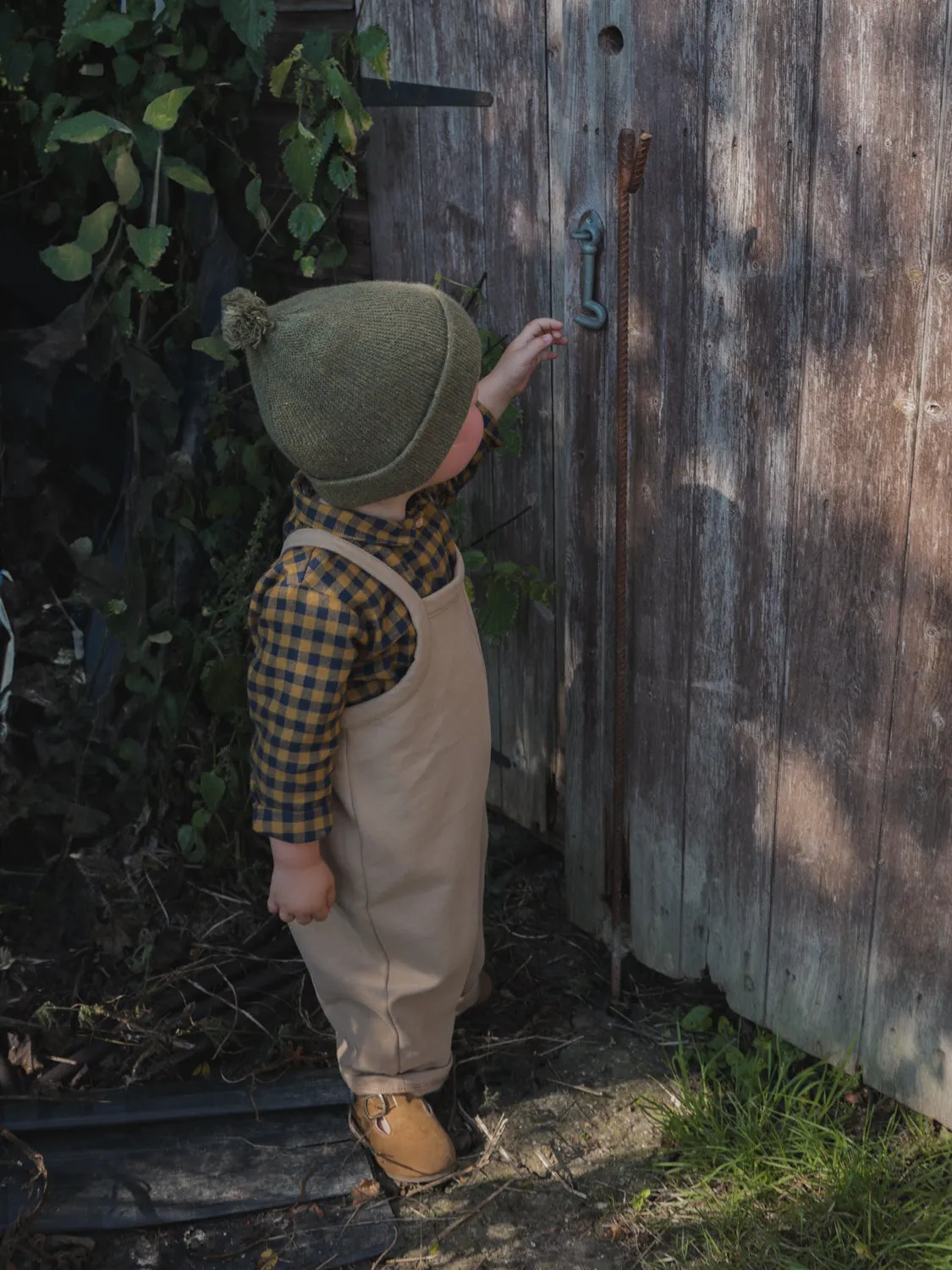 Biscuit Oversized Dungarees