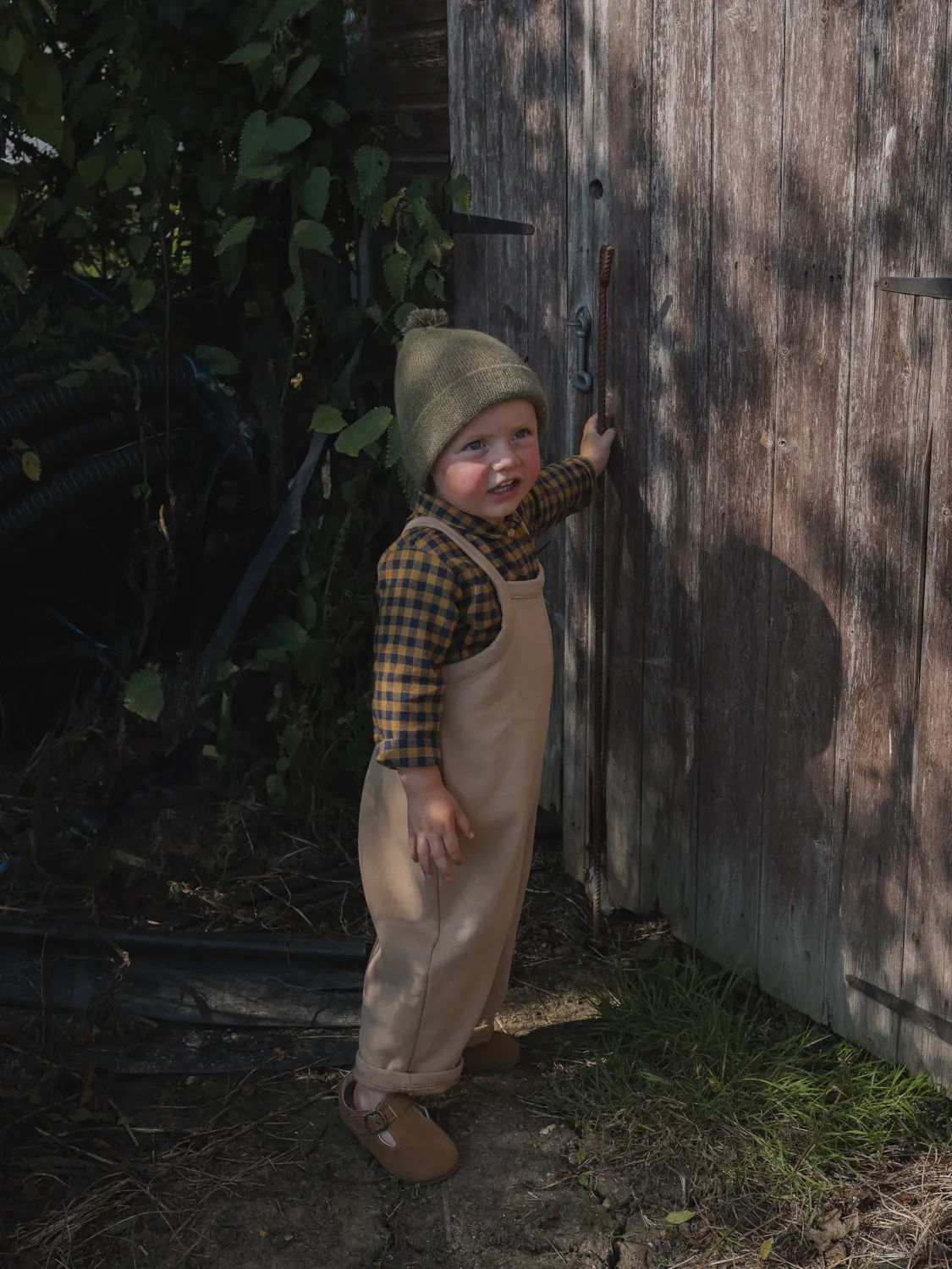 Biscuit Oversized Dungarees