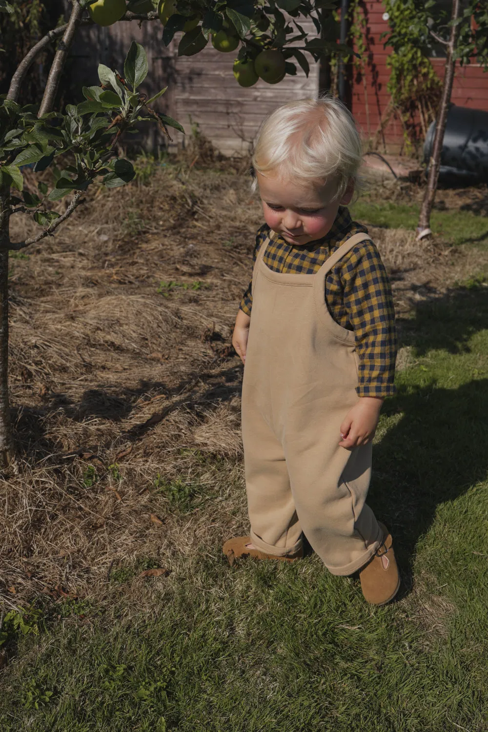 Biscuit Oversized Dungarees