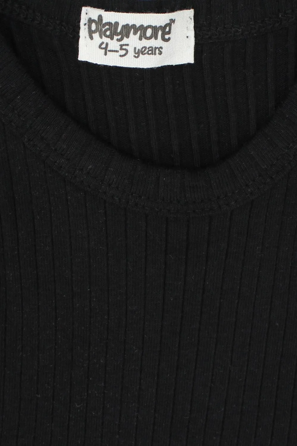 Black Ribbed Tank Top