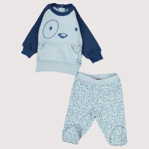 Blue Puppy Long-Sleeved Pajama