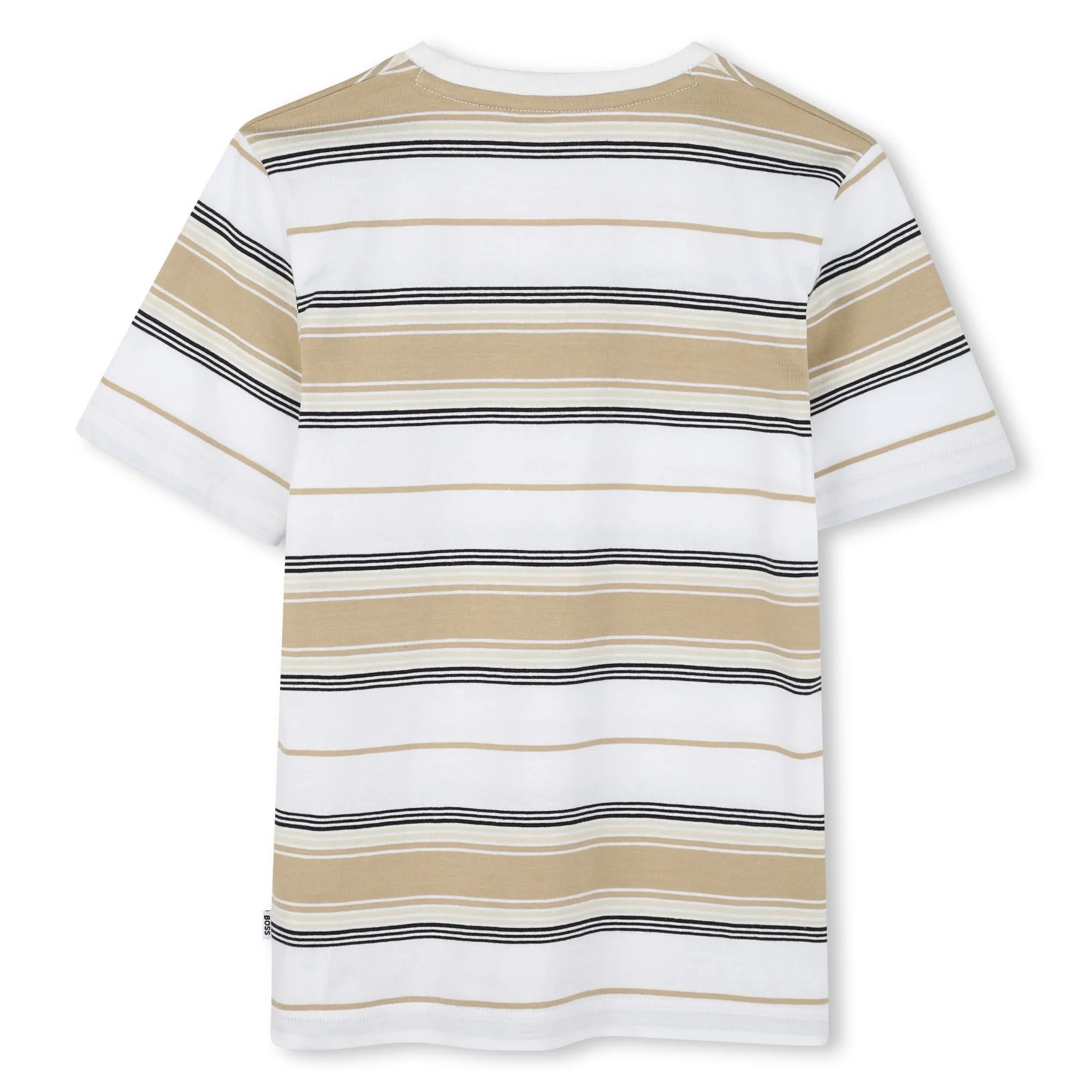 Boys Beige Stripe T-Shirt