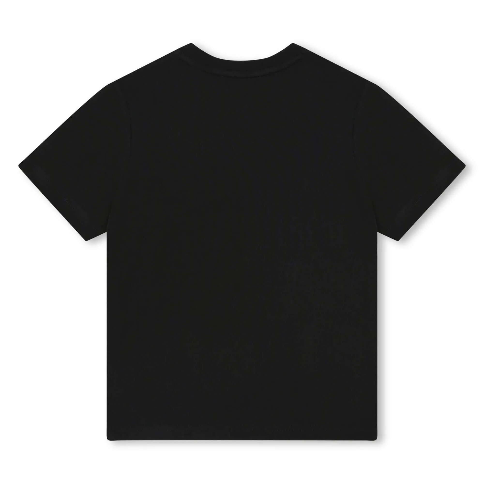 Boys Black Colour Stripe  T-Shirt