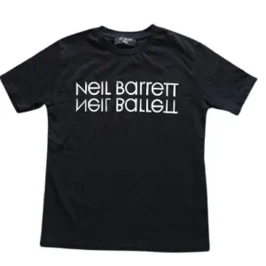 Boys Black Cotton Logo T-Shirt