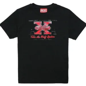 Boys Black Diesel X T-Shirt
