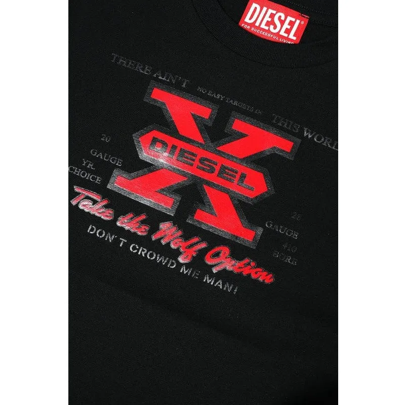 Boys Black Diesel X T-Shirt