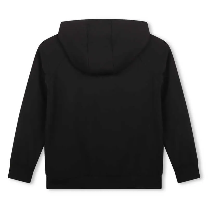 Boys Black Half Zip Sweatshirt