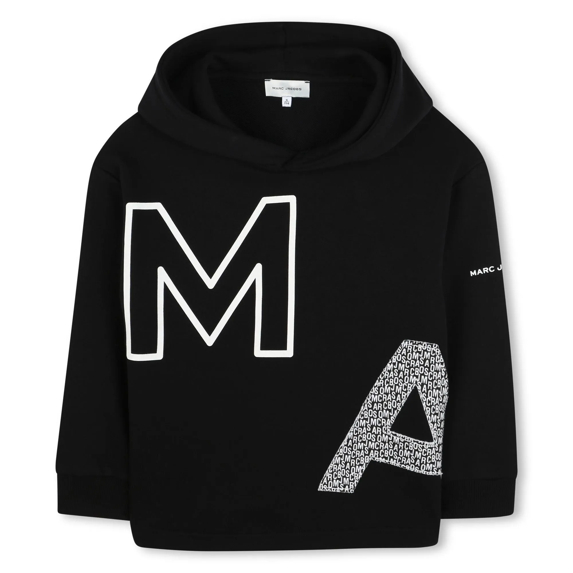 Boys Black Hooded Sweatshirt