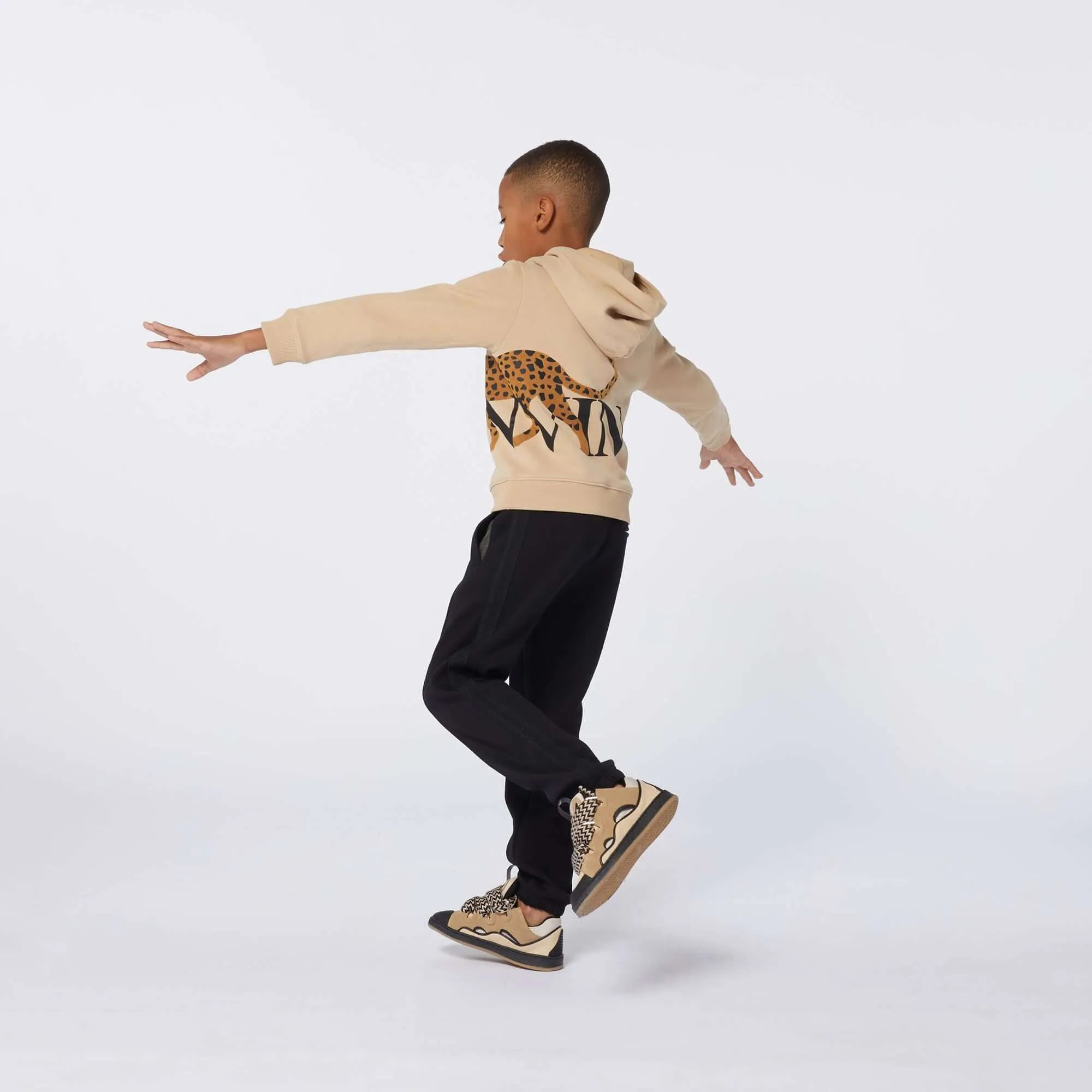 Boys Black Logo Joggers
