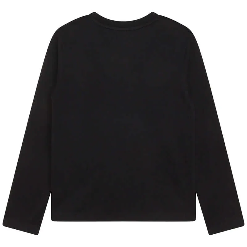 Boys Black Long Sleeve T-Shirt