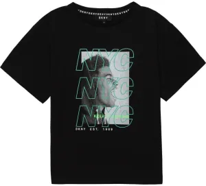 Boys Black Short Sleeve T-Shirt