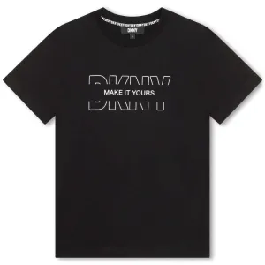 Boys Black Short Sleeves T-Shirt