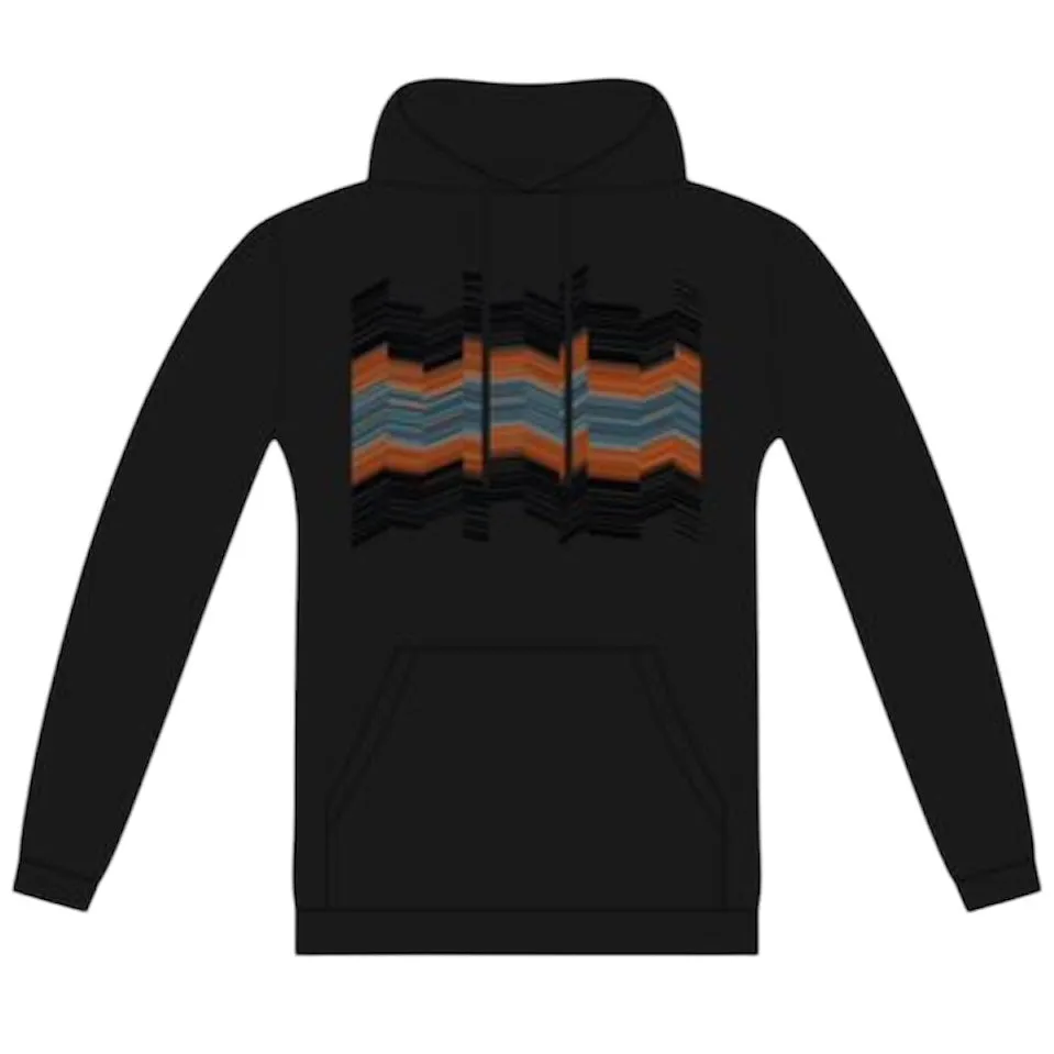 Boys Black Wave Hoodie