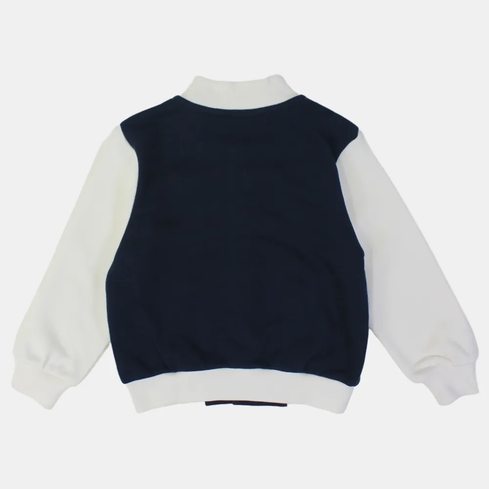 Boys Black/White Long-Sleeved Jacket