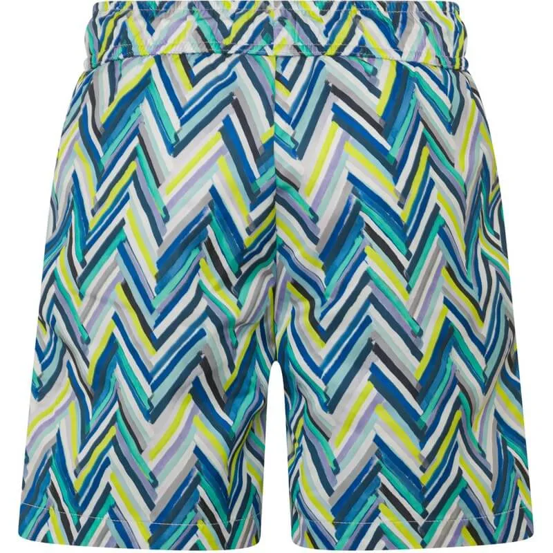 Boys Blue & Yellow Zig Zag Swimming Shorts