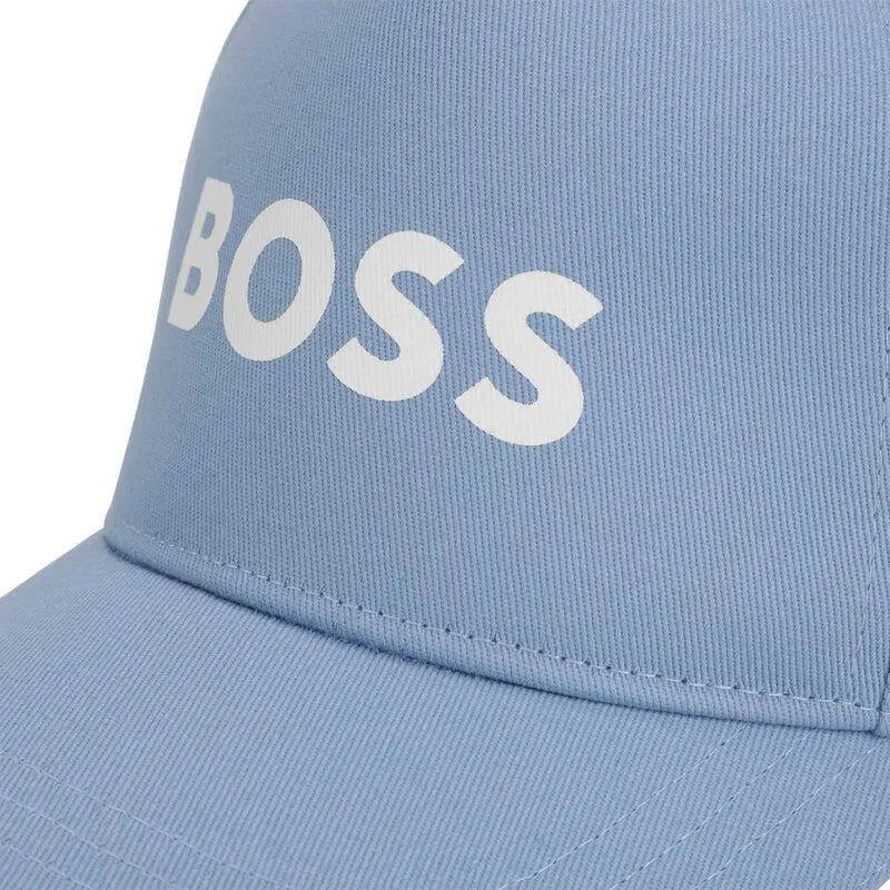 Boys Blue Cotton Logo Cap