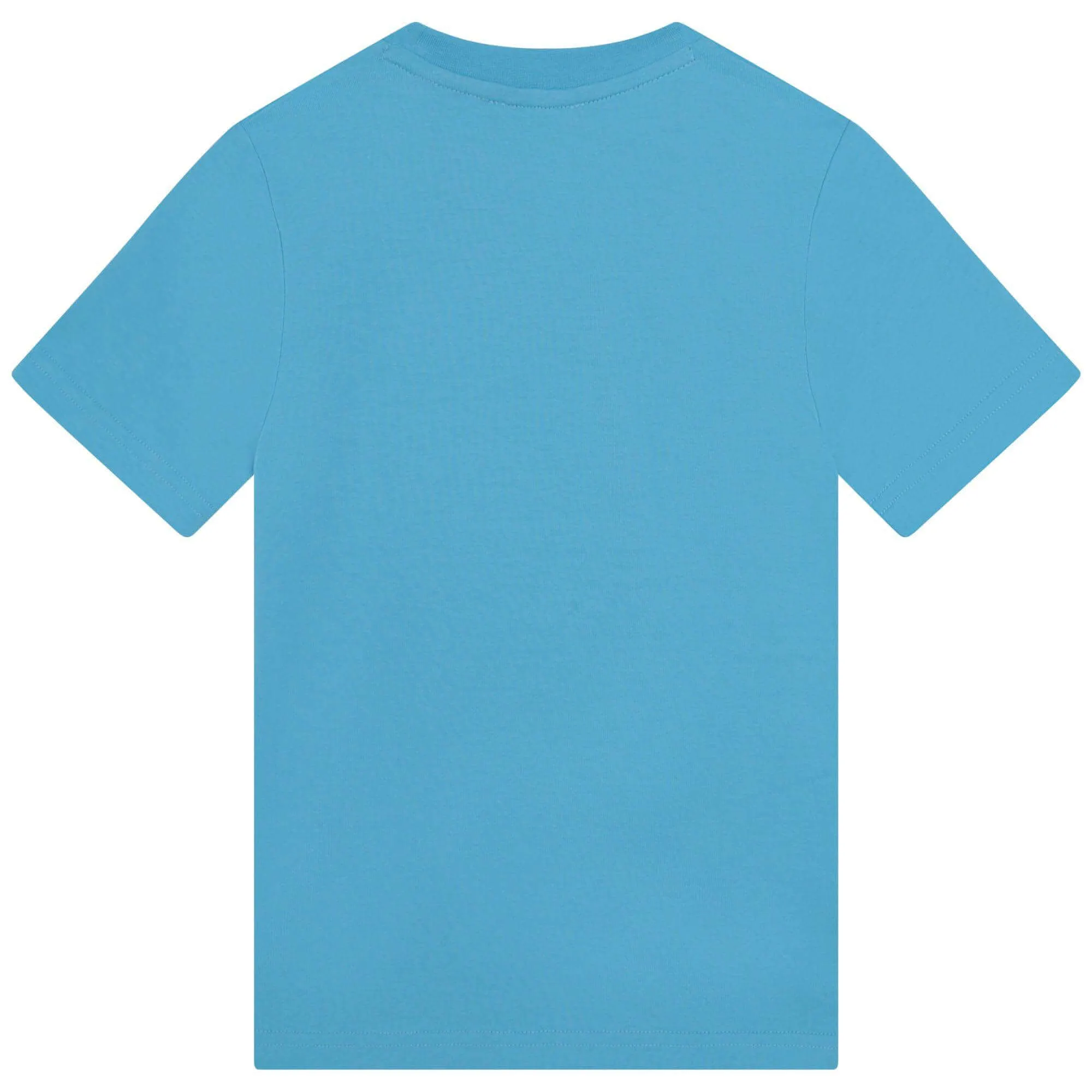 Boys Blue Cotton Logo T-Shirt