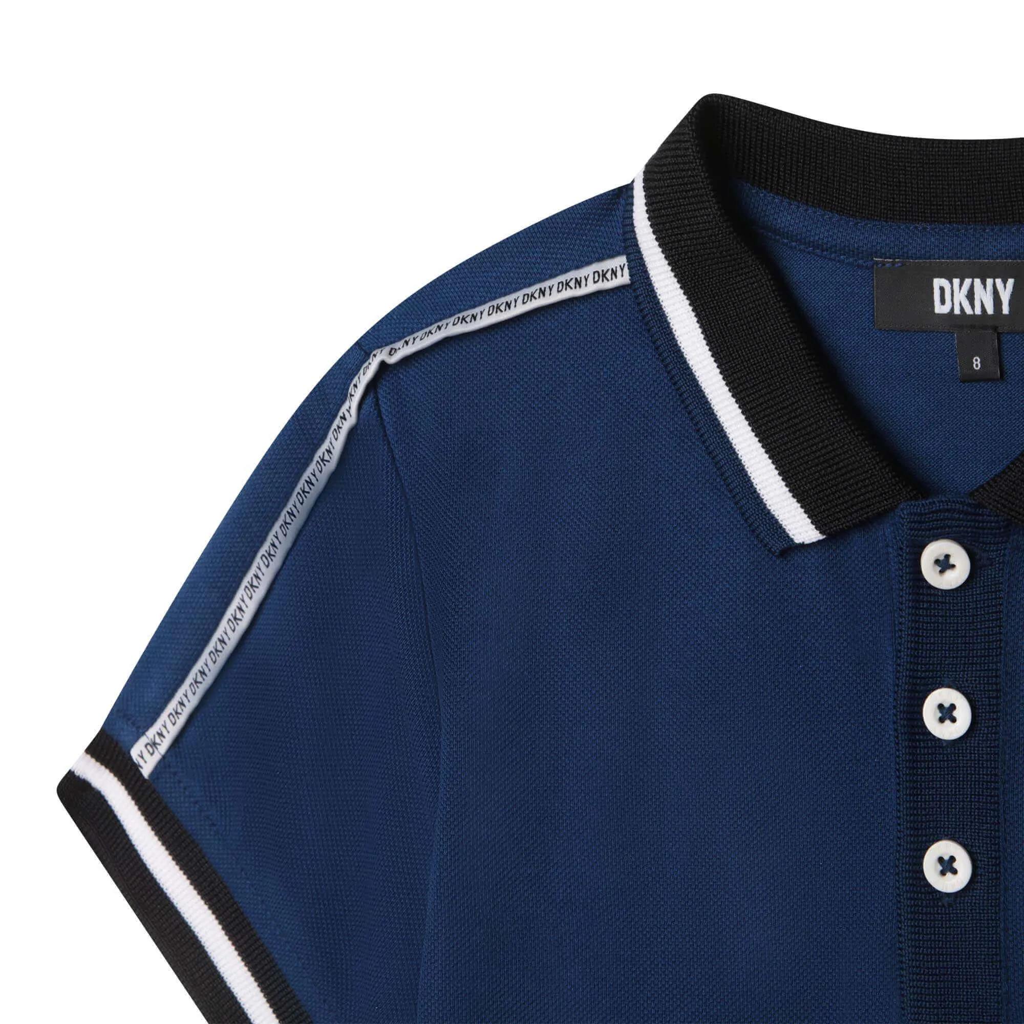 Boys Blue Cotton Polo Shirt