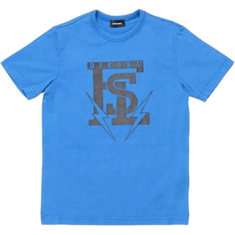 Boys Blue T-Shirt With FSL Print