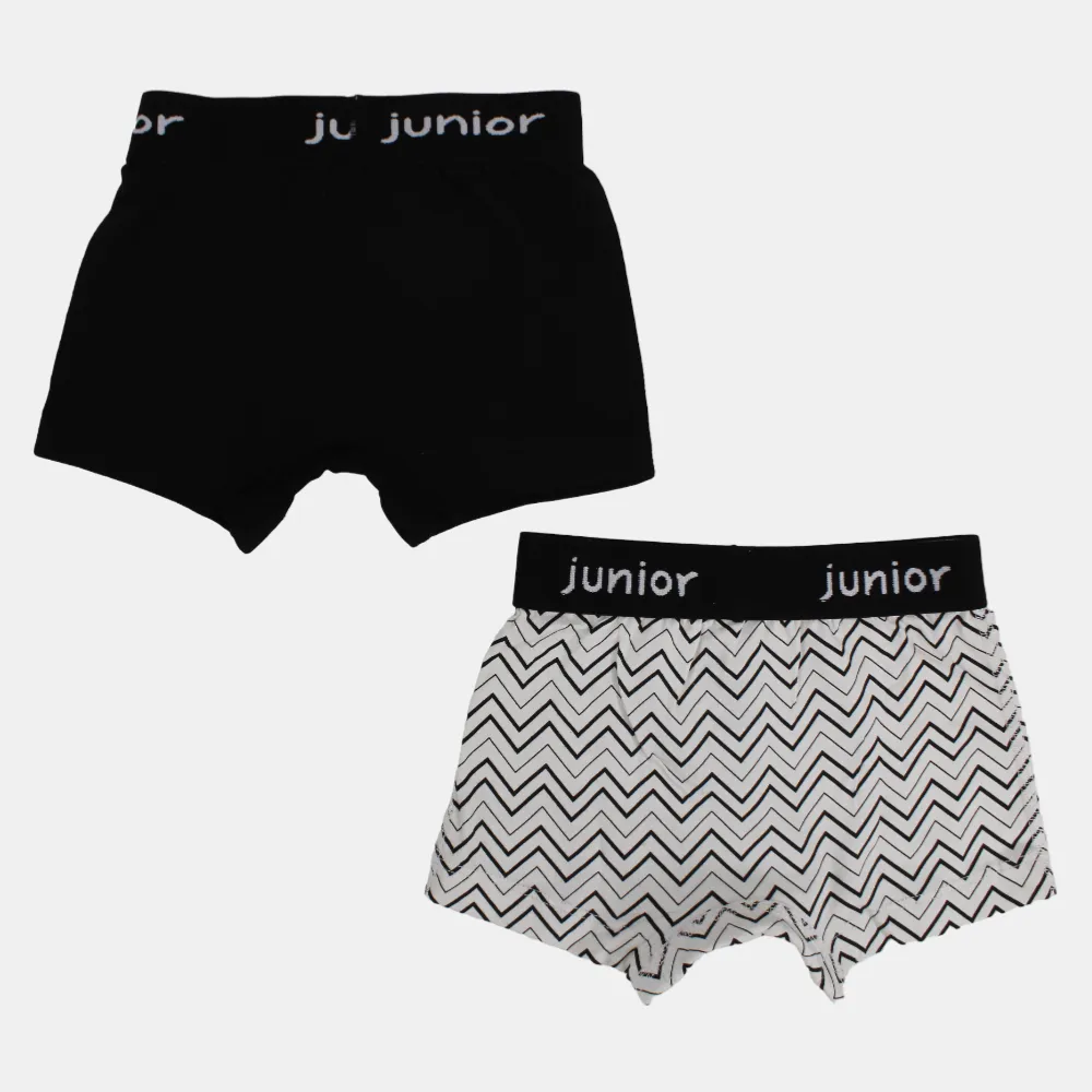 Boys' Cotton Boxer Shorts –  (Pack of 2)