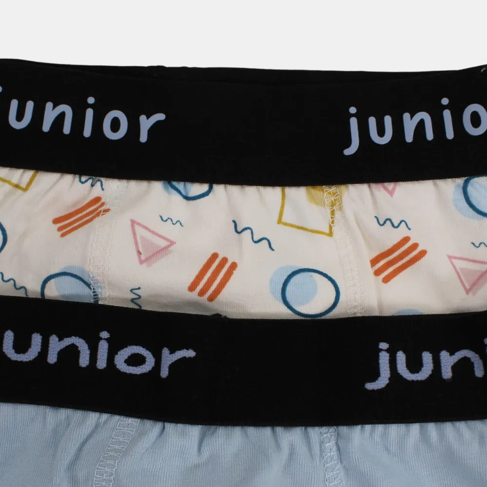 Boys' Cotton Boxer Shorts –  (Pack of 2)