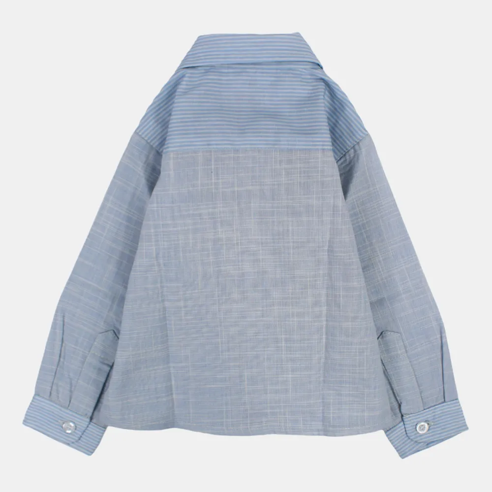 Boys Cotton Long-Sleeved Shirt with Fun Colors