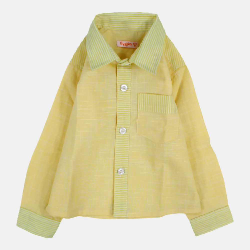 Boys Cotton Long-Sleeved Shirt with Fun Colors