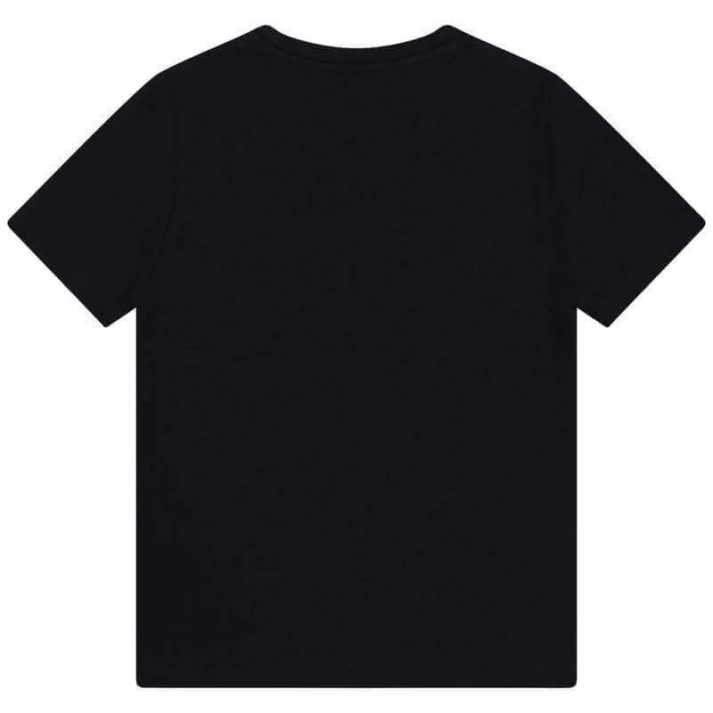Boys Cotton Navy Geometrical T-shirt