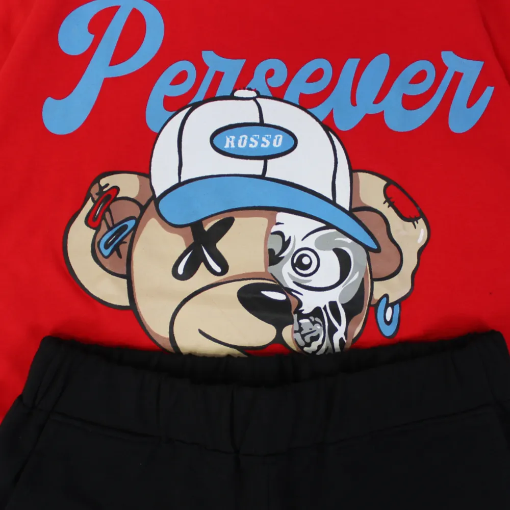 Boys Cotton Pajama Set - Baseball Puppy Print