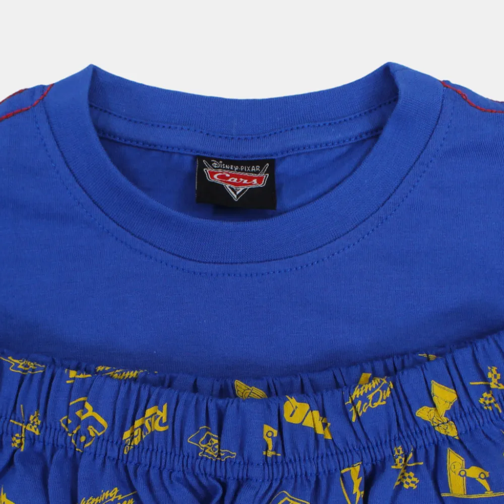 Boys Cotton Pajama Set - Cars Print