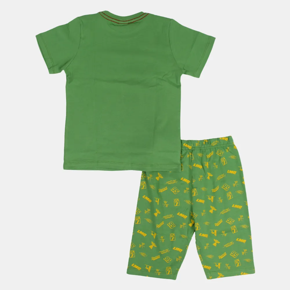 Boys Cotton Pajama Set - Cars Print