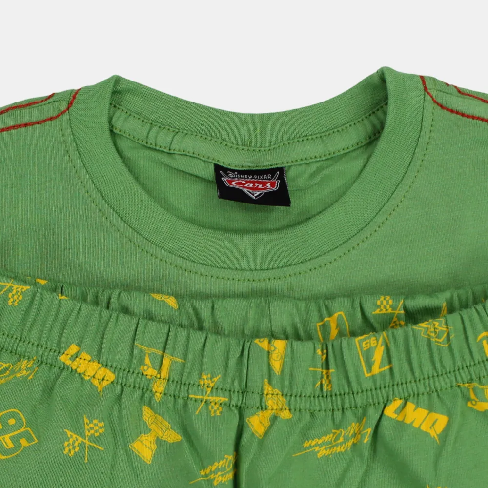 Boys Cotton Pajama Set - Cars Print