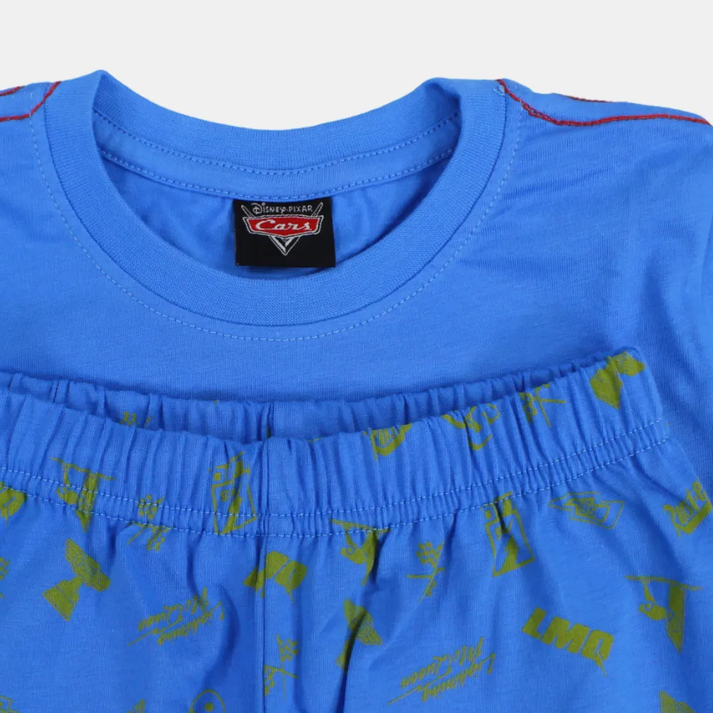 Boys Cotton Pajama Set - Cars Print