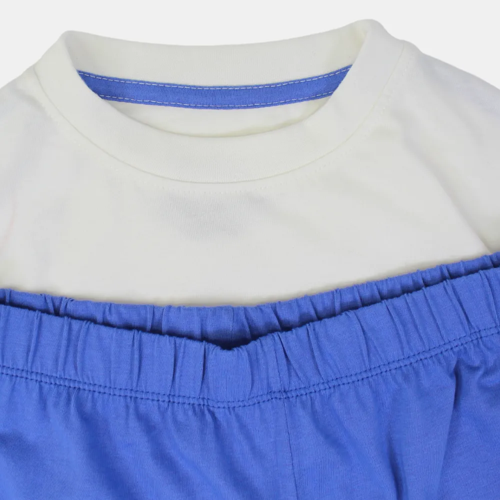 Boys Cotton Pajama Set - Cavalier Design