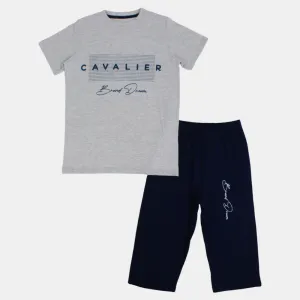 Boys Cotton Pajama Set - Cavalier Design