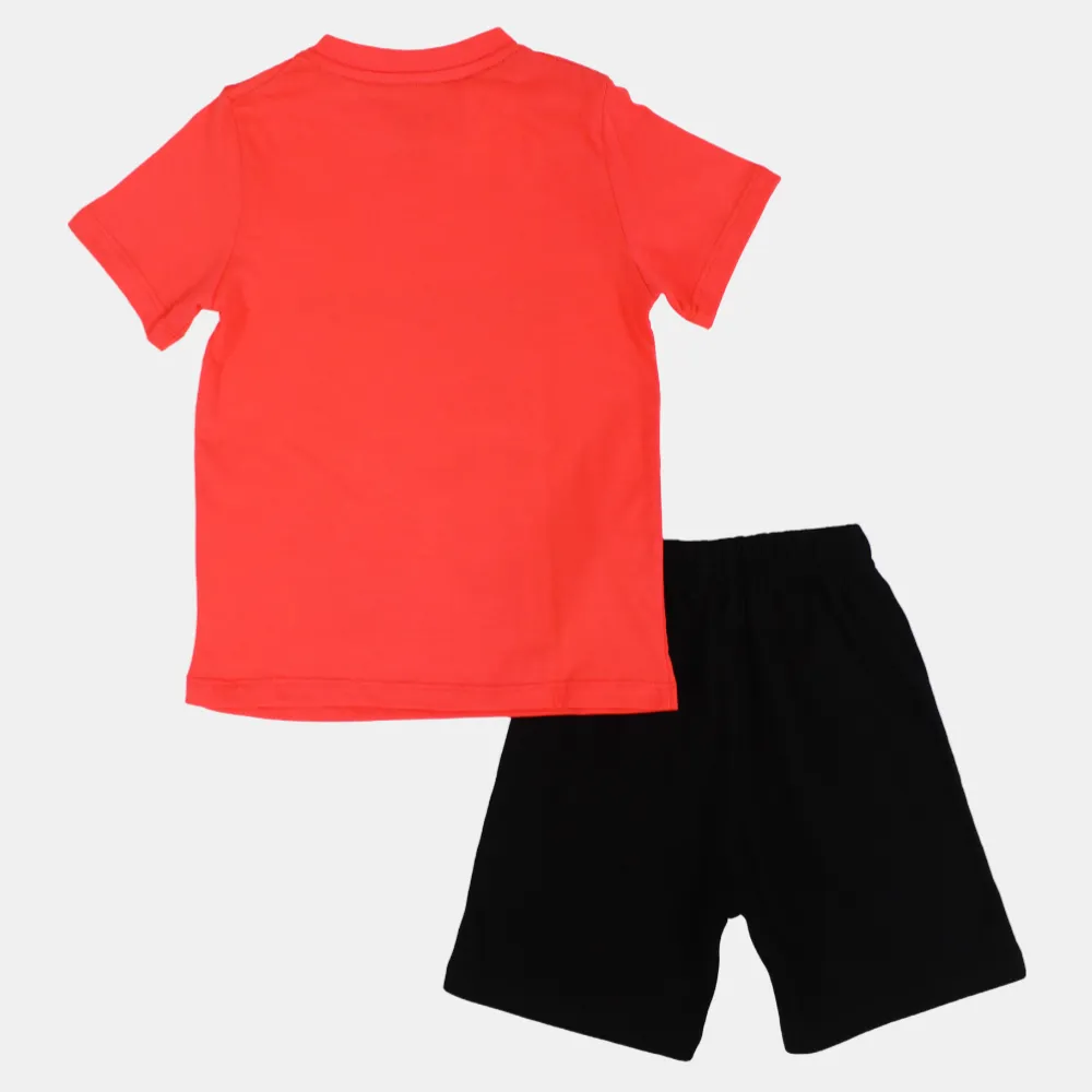 Boys Cotton Pajama Set - Mickey Mouse & Friends Print