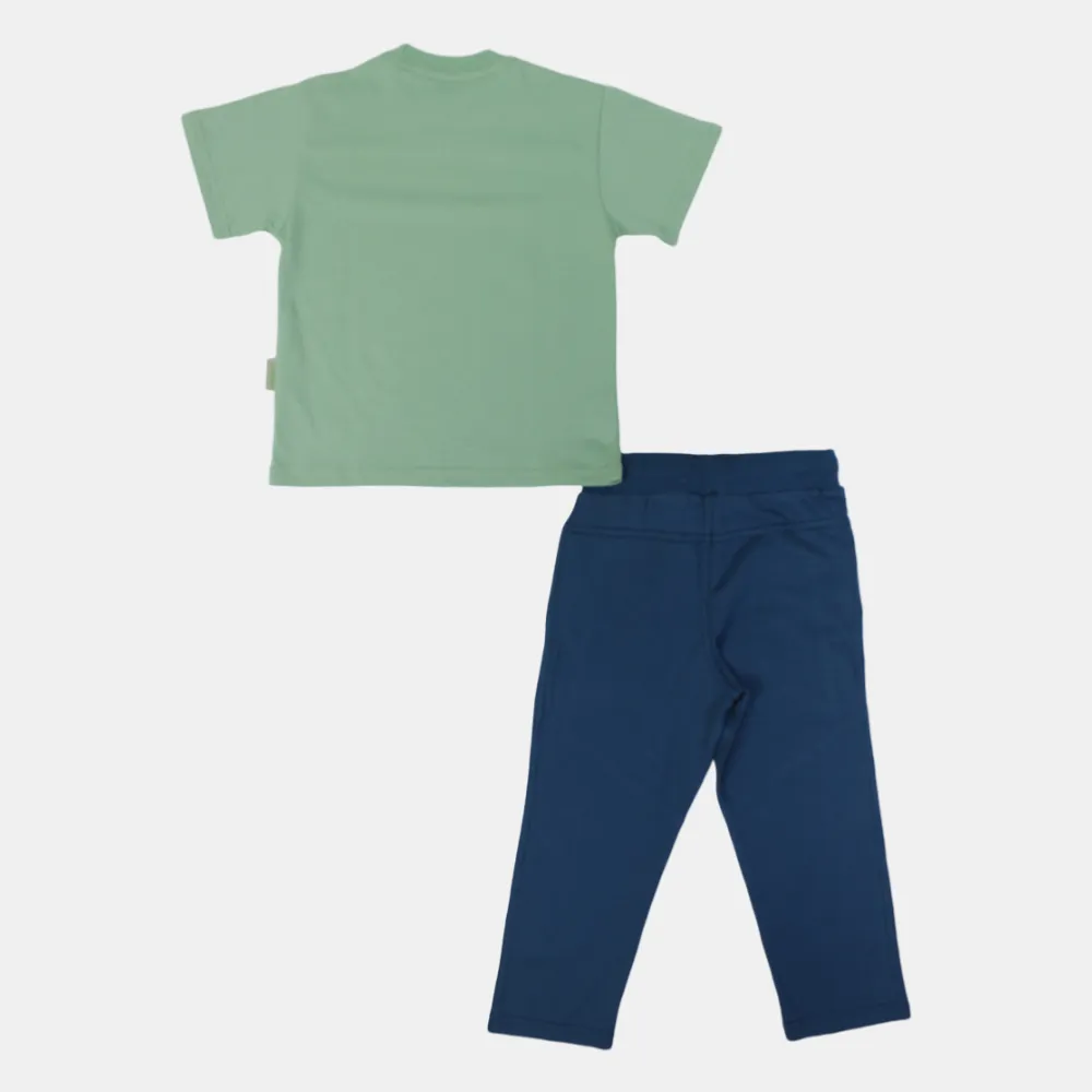 Boys Cotton Pajama Set - Skating Design