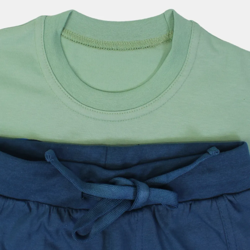 Boys Cotton Pajama Set - Skating Design