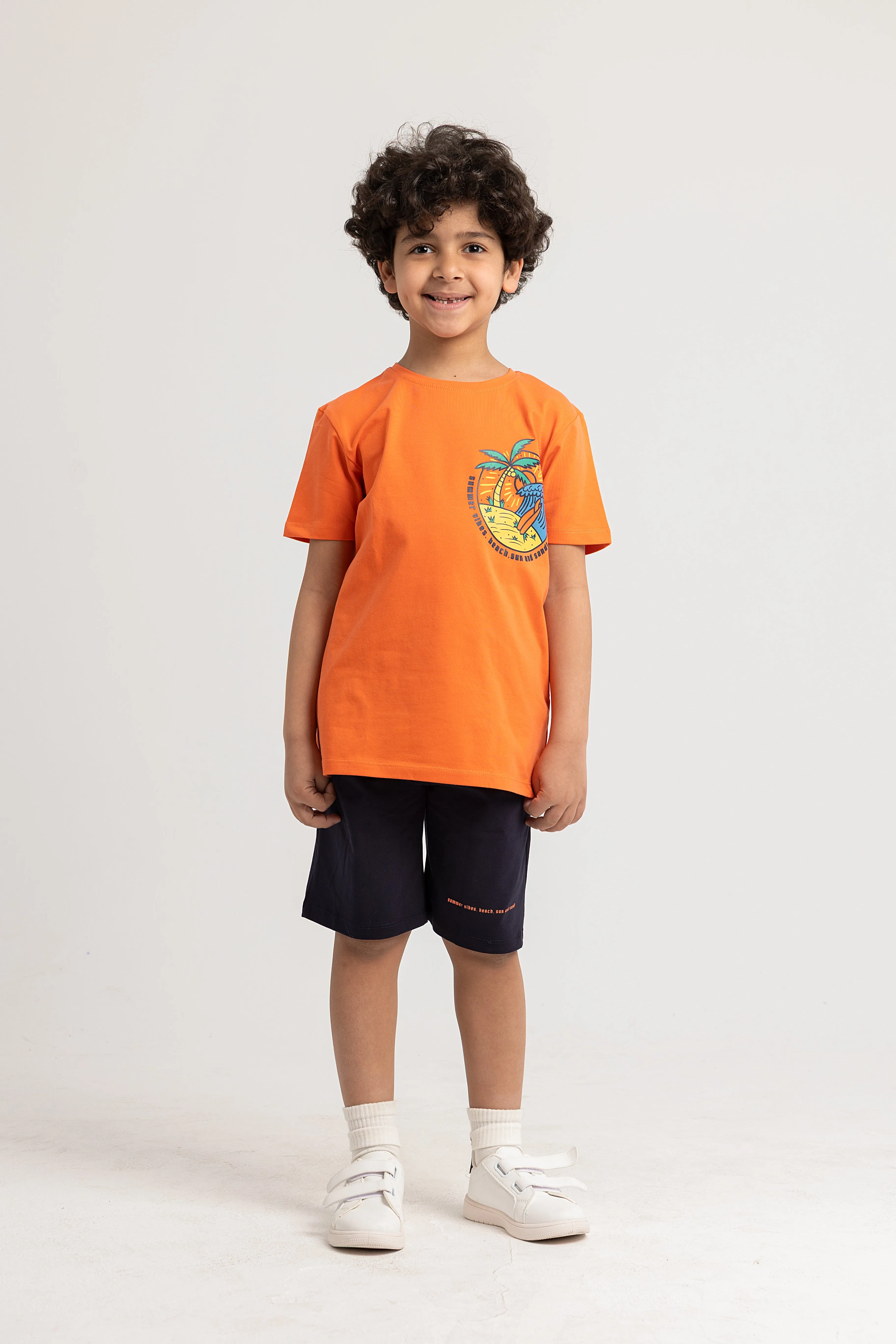 Boys Cotton Pajama Set – Summer Vibes Design
