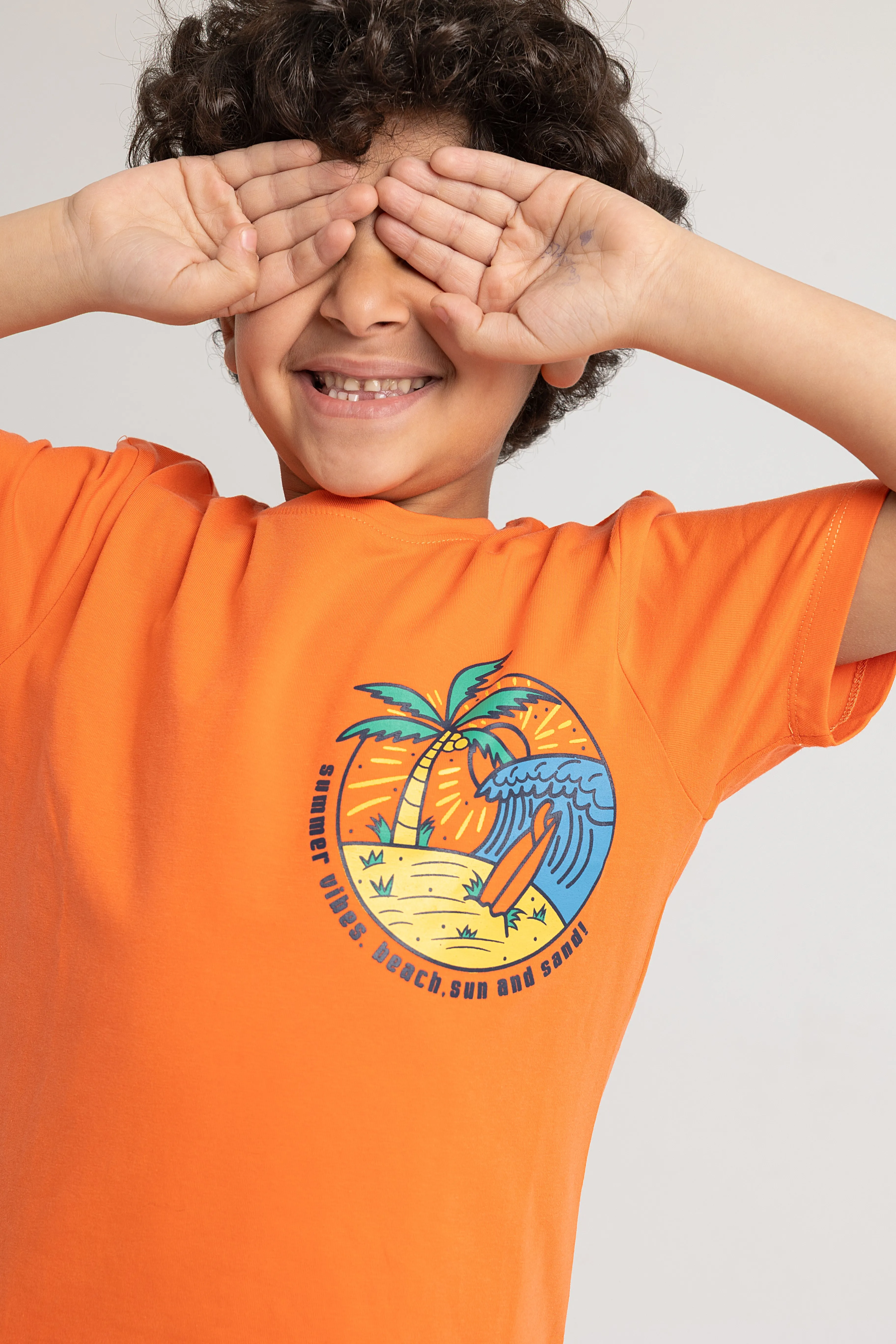 Boys Cotton Pajama Set – Summer Vibes Design