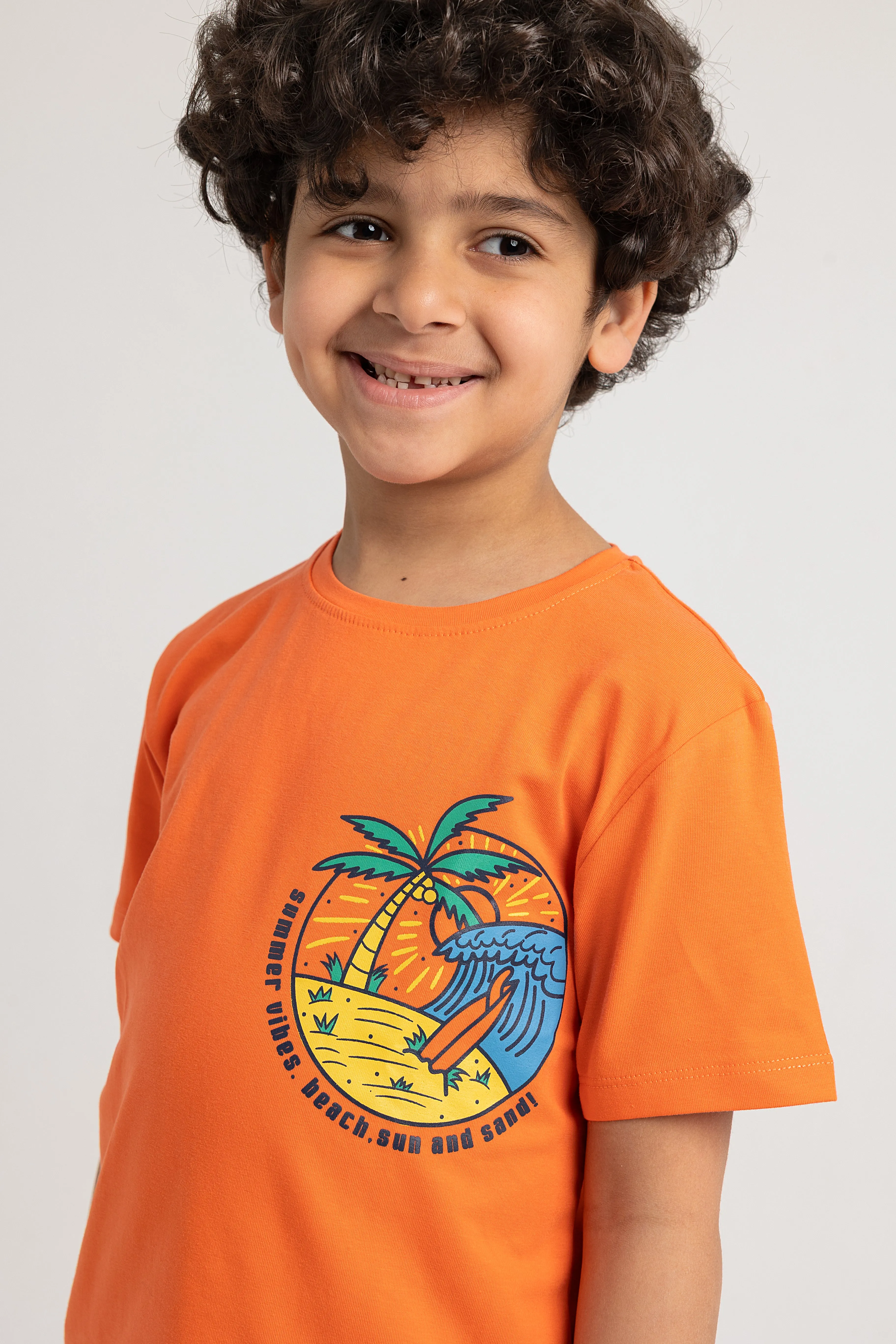 Boys Cotton Pajama Set – Summer Vibes Design