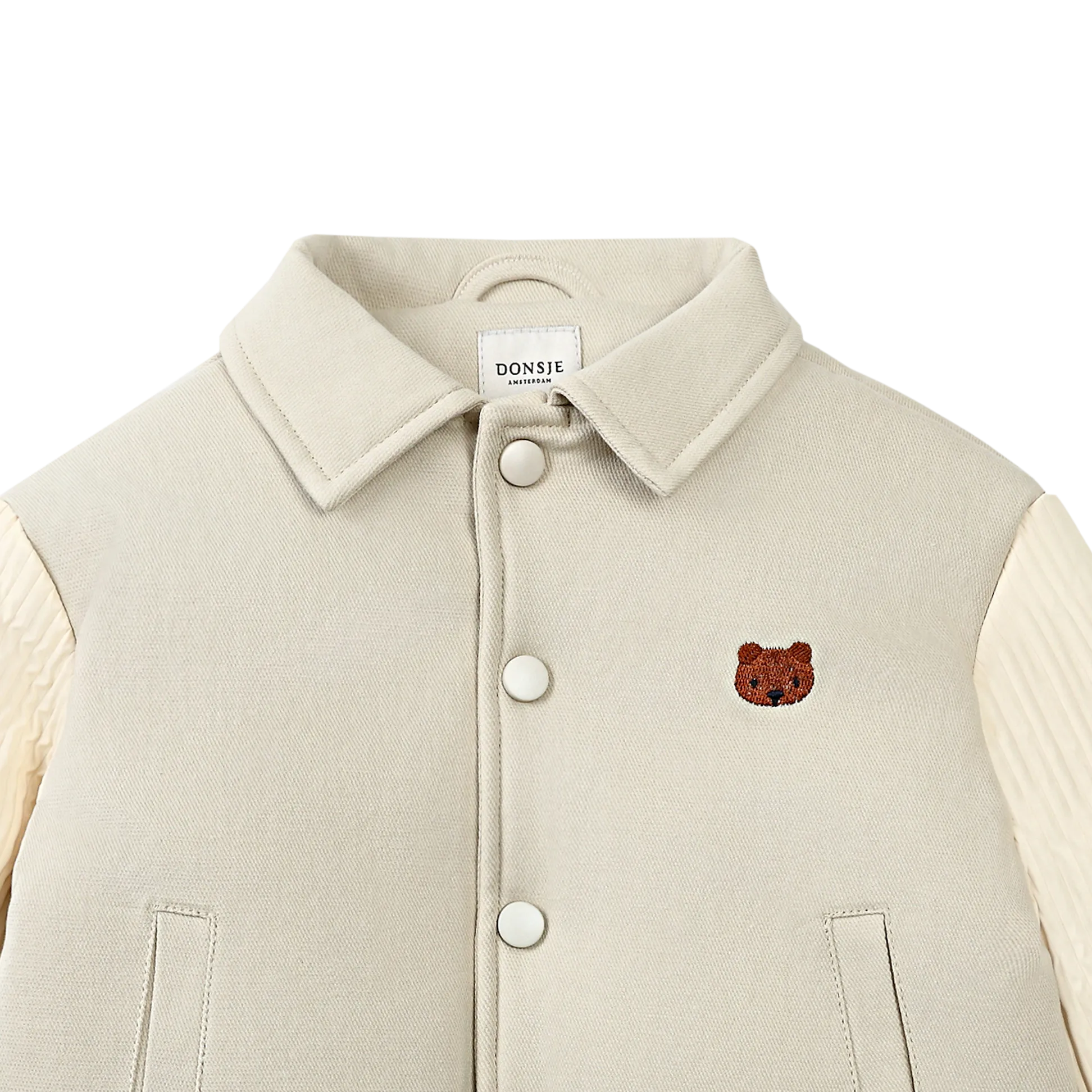 Boys Cream Bear Jacket