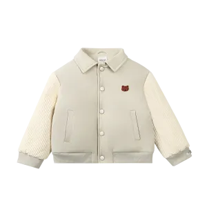 Boys Cream Bear Jacket