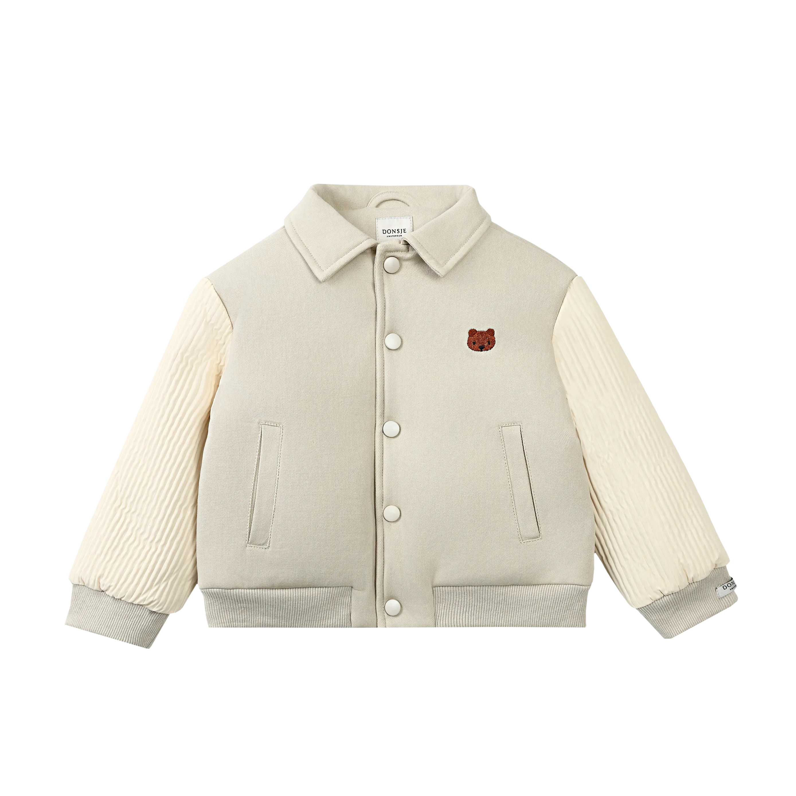 Boys Cream Bear Jacket