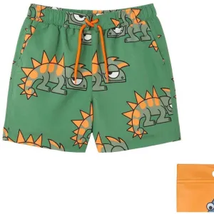 Boys Green Gecko Swim Shorts