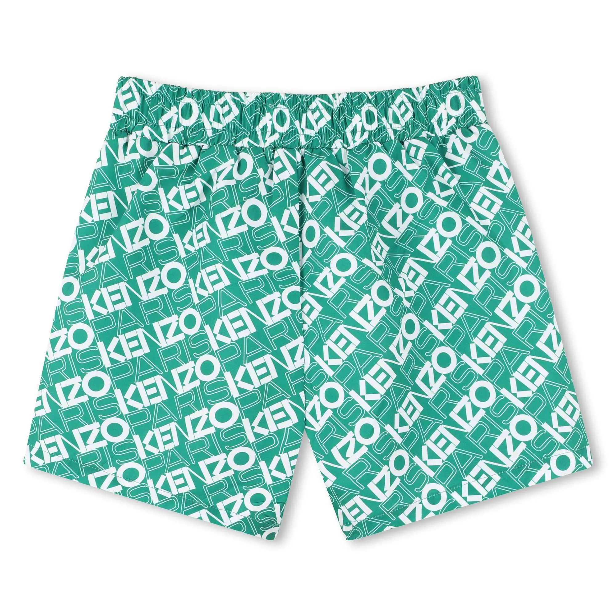 Boys Green Logo Swimming Short