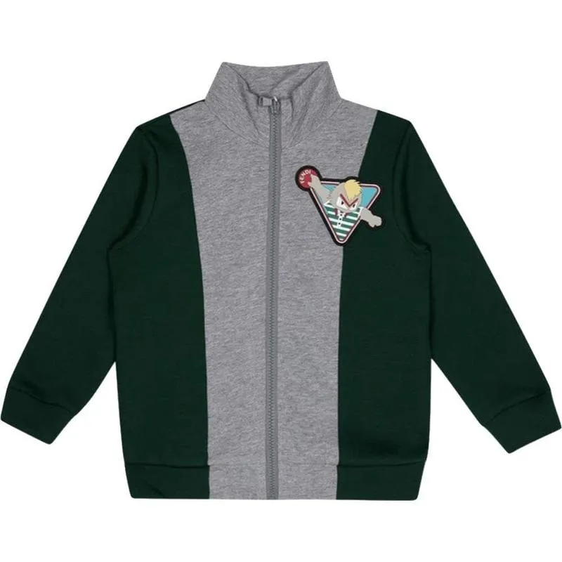 Boys Green Zip-up Jacket