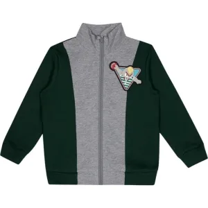 Boys Green Zip-up Jacket